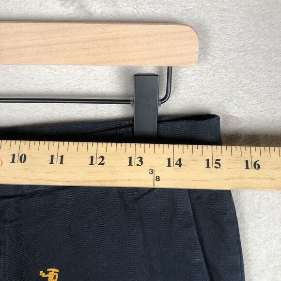 BAND OF OUTSIDERS Pixel‎ Embroidered Chino Pants Sz 34 Blue Button Fly (30x27) - Picture 5 of 11